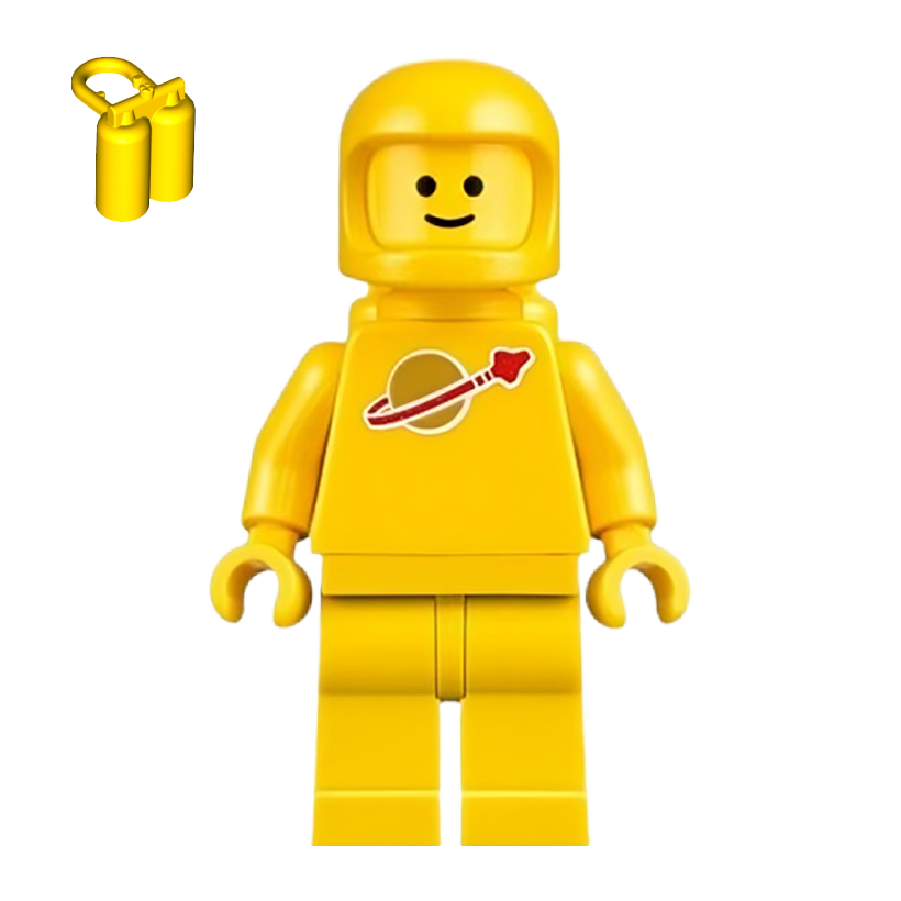 Фигурка Lego Classic Yellow with Air Tanks Stickered Torso Space sp131s Б/У - Retromagaz