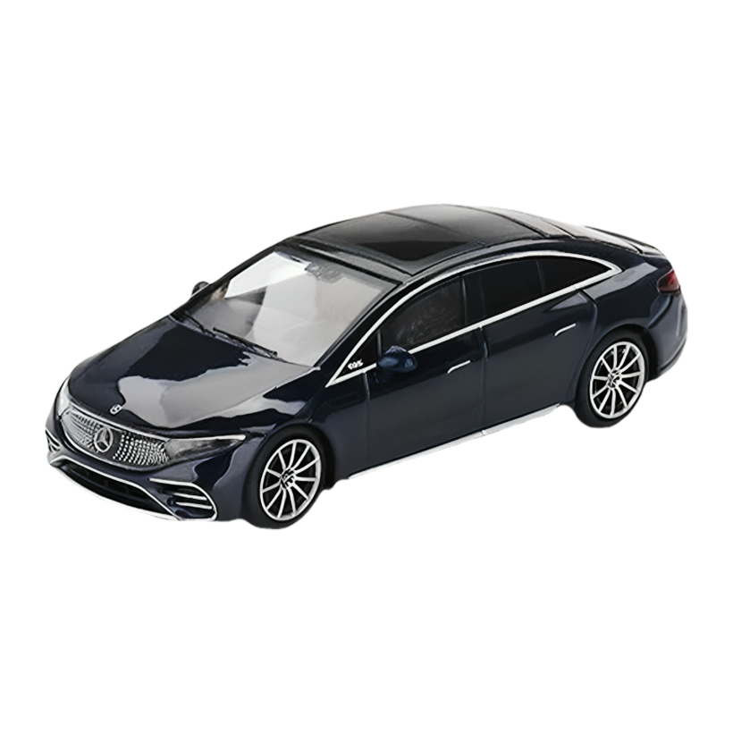 Машинка Premium MINI GT Mercedes-Benz EQS 580 4MATIC 1:64 Blue - Retromagaz