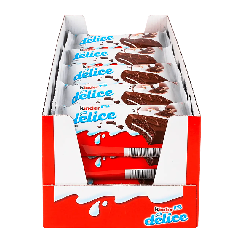 Набір Бісквіт 20шт Kinder Delice з Молочною Начинкою 39g - Retromagaz