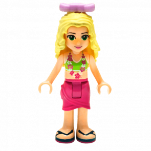 Фигурка Lego Friends Girl Isabella Magenta Wrap Skirt Lime Bikini Top frnd033 1 1шт Б/У Хороший - Retromagaz