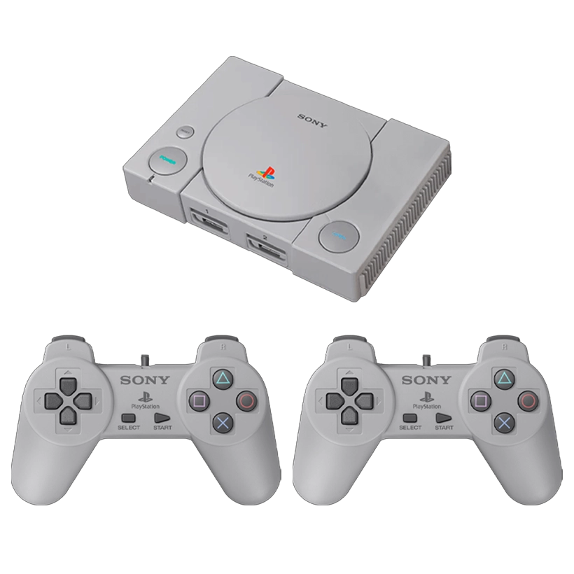 Консоль Sony PlayStation 1 Classic SCPH-1000R Europe 16GB Grey + 20 Встроенных Игр Новый - Retromagaz