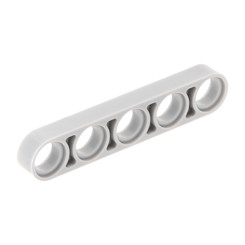 Technic 10шт Lego Балка Тонкая Прямая 1 x 5 32017 4106885 4211554 4503416 Light Bluish Grey Б/У - Retromagaz