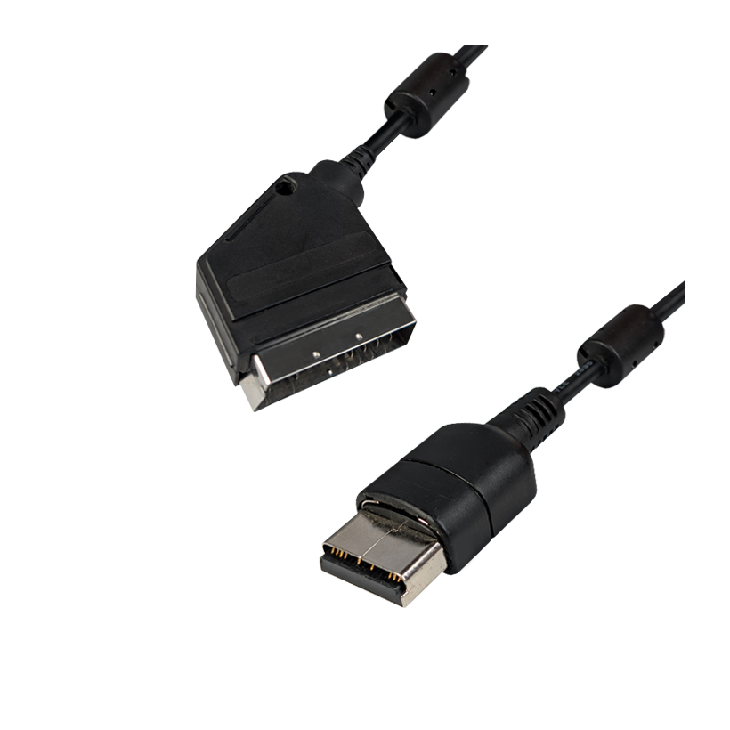 Кабель Sega Dreamcast MK-55161 SCART RGB Europe - AV Multi Out Black 1.8m Б/У - Retromagaz