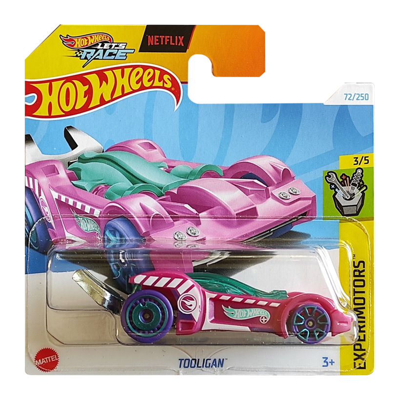 Машинка Базова Hot Wheels Tooligan Treasure Hunts Experimotors 1:64 HTF17 Pink - Retromagaz
