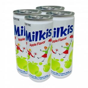 Набір Напій 4шт Lotte Milkis Газований Молочний Яблуко 250ml Набір Напій 4шт Lotte Milkis Газований Молочний Яблуко 250ml - Retromagaz
