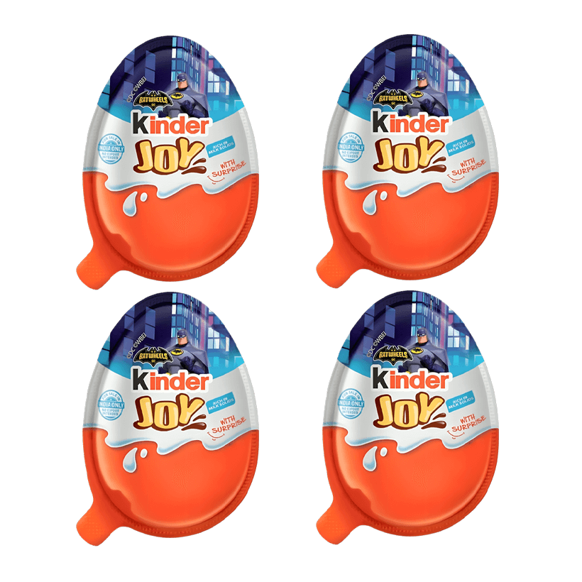 Набір Шоколадне Яйце 4шт Kinder Joy Batwheels 20g - Retromagaz