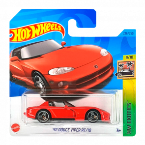 Машинка Базовая Hot Wheels '92 Dodge Viper RT/10 Exotics 1:64 HKG71 Red