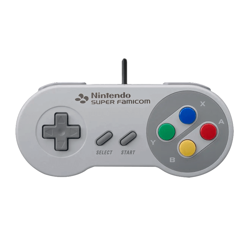 Геймпад Проводной Nintendo Wii RVL-005 Classic Controller Super Famicom SNES / NES Mini Grey 1m Б/У - Retromagaz