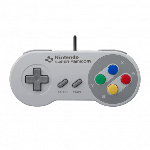 Геймпад Дротовий Nintendo Wii RVL-005 Super Famicom SNES Classic Controller Grey 1m Б/У - Retromagaz