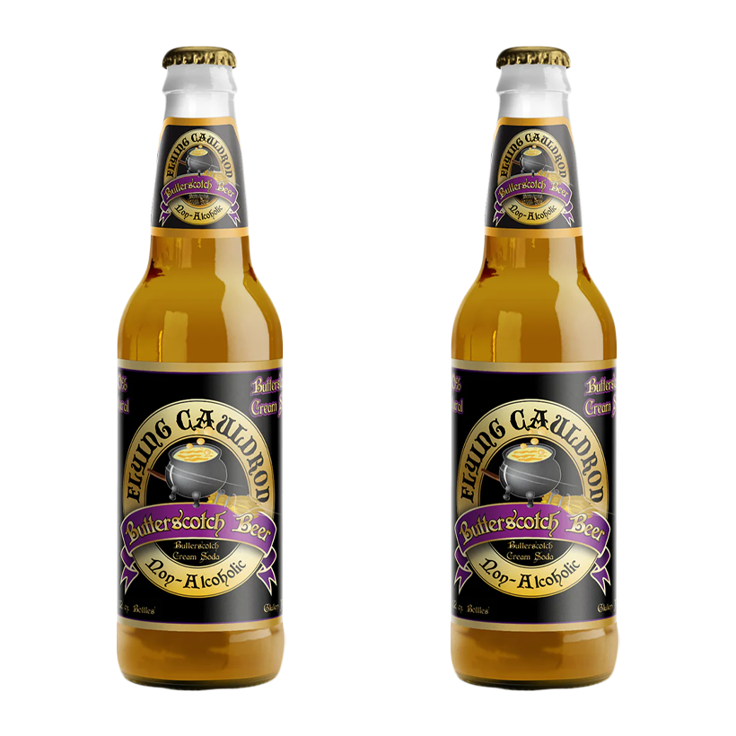 Набор Пиво Безалкогольное 2шт Virgil's Flying Cauldron Harry Potter Butterscotch Beer 355ml - Retromagaz