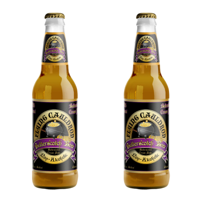 Набор Пиво Безалкогольное 2шт Virgil's Flying Cauldron Harry Potter Butterscotch Beer 355ml - Retromagaz