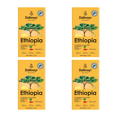 Набор Кофе Молотый Dallmayr 4шт Ethiopia 500g - Retromagaz
