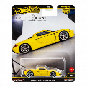 Машинка Premium Hot Wheels Porsche Porsche Carrera GT Timeless Icons 1:64 JBK91 Yellow - Retromagaz