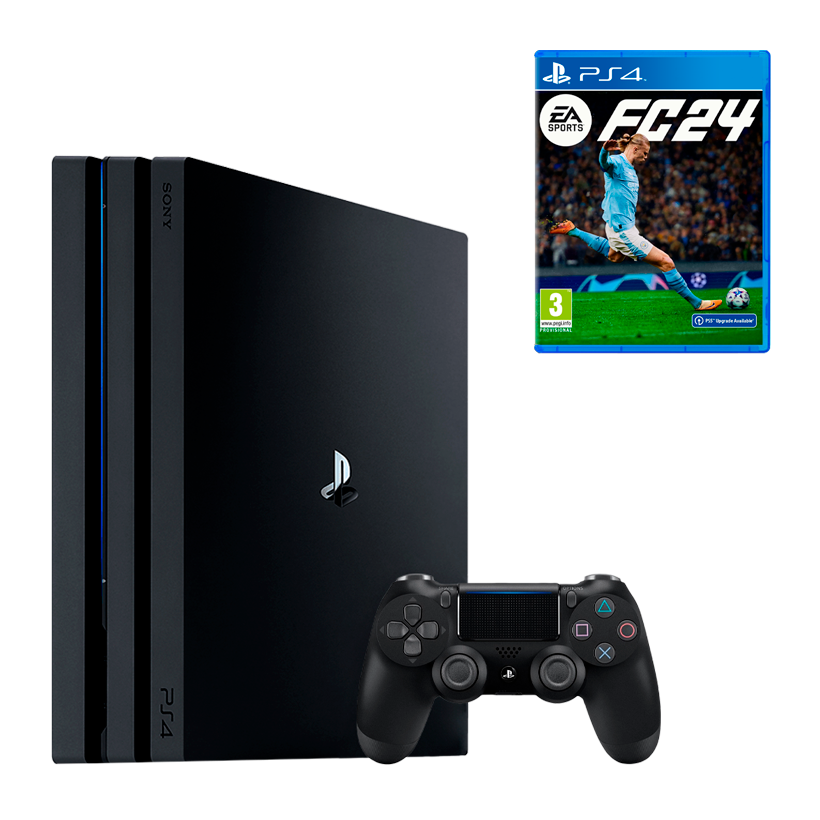Набір Консоль Sony PlayStation 4 Pro CUH-70-71xx 1TB Black Б/У + Гра EA Sports FC 24 Російська Озвучка Новий - Retromagaz