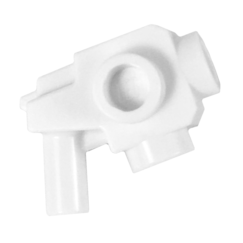 Оружие 2шт Lego Стрелковое Gun Blaster with Studs on Sides 44709 6253694 White Б/У - Retromagaz