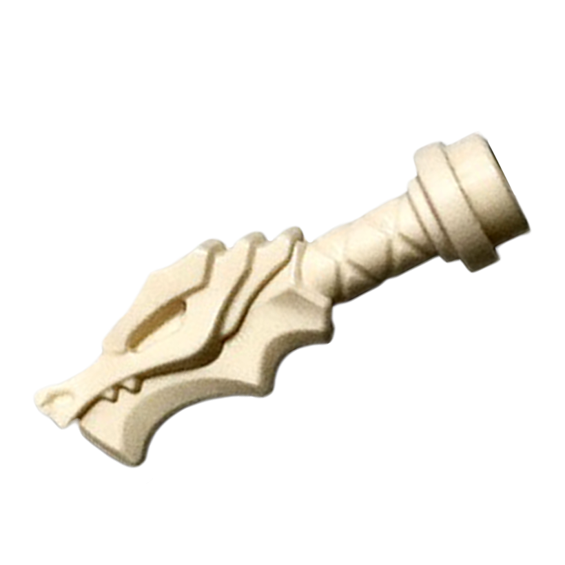 Зброя 4шт Lego Меч Sword Hilt with Dragon Head 36017 6301803 White Б/У - Retromagaz