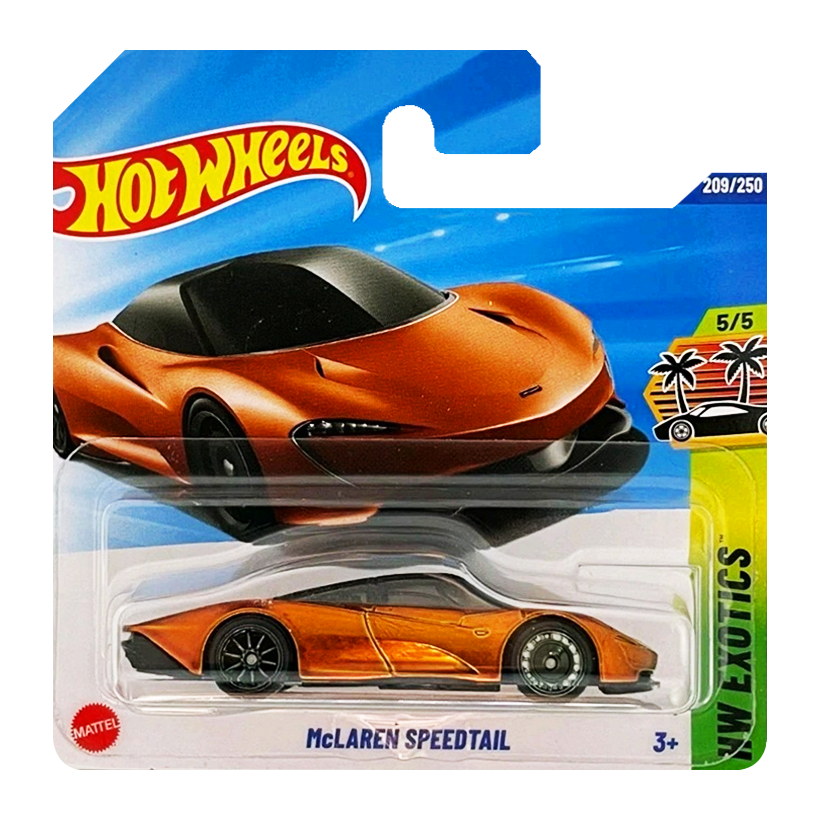 Машинка Базова Hot Wheels McLaren Speedtail Super Treasure Hunt STH Exotics 1:64 JBC44 Orange - Retromagaz