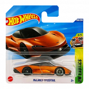 Машинка Базовая Hot Wheels McLaren Speedtail Super Treasure Hunt STH Exotics 1:64 JBC44 Orange Машинка Базовая Hot Wheels McLaren Speedtail Super Treasure Hunt STH Exotics 1:64 JBC44 Orange - Retromagaz