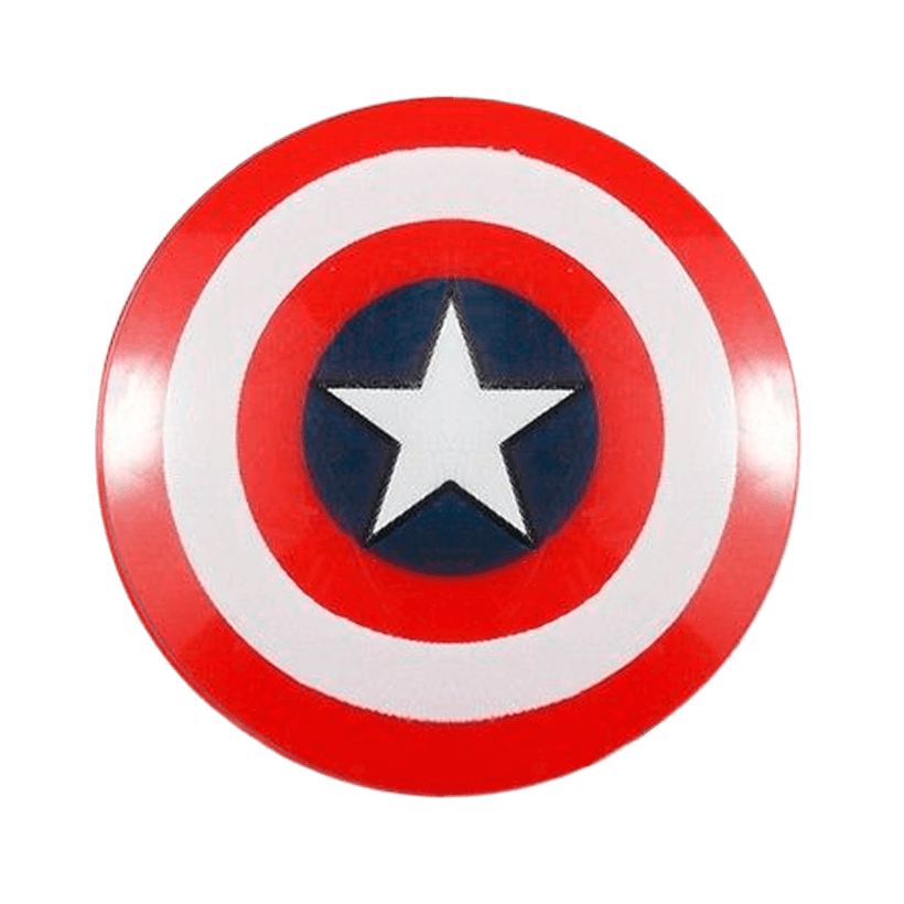 Зброя Lego Щит Round with Rounded Front with Bullseye with Captain America 75902pb01 6071464 Red Б/У - Retromagaz
