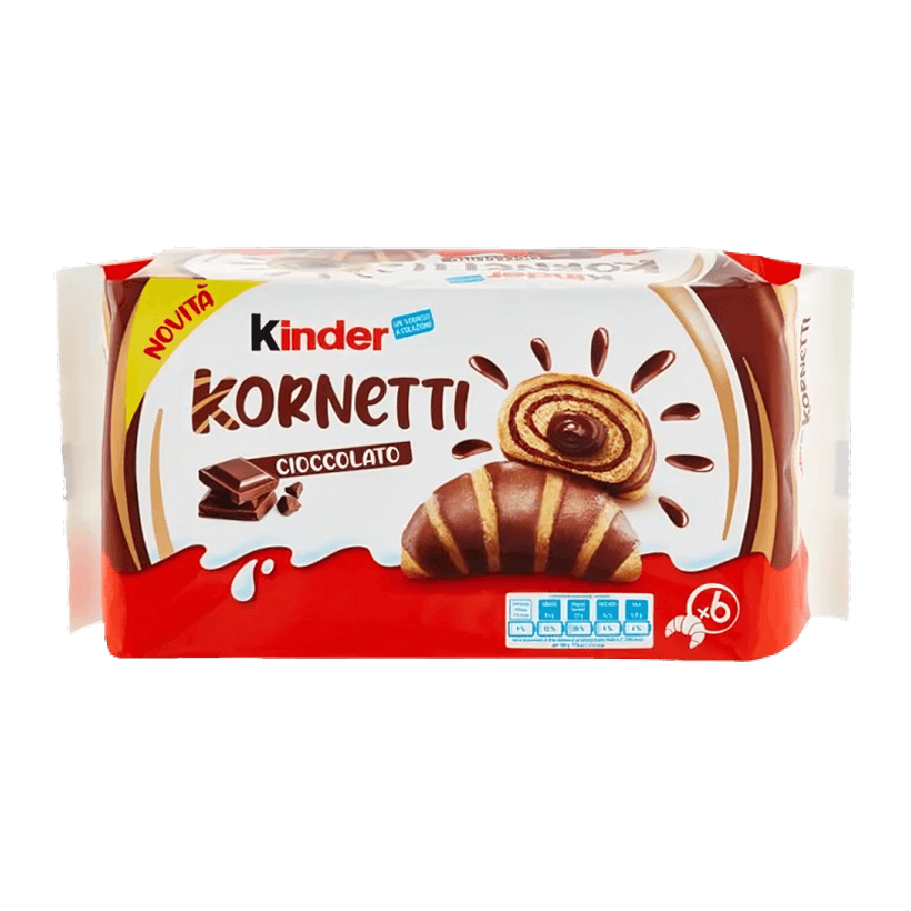 Круасан Kinder Kornetti Шоколад 252g - Retromagaz