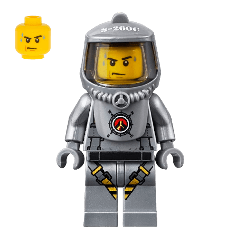 Фігурка Lego Volcano Explorers Male Scientist with Heatsuit City cty0690 Б/У - Retromagaz