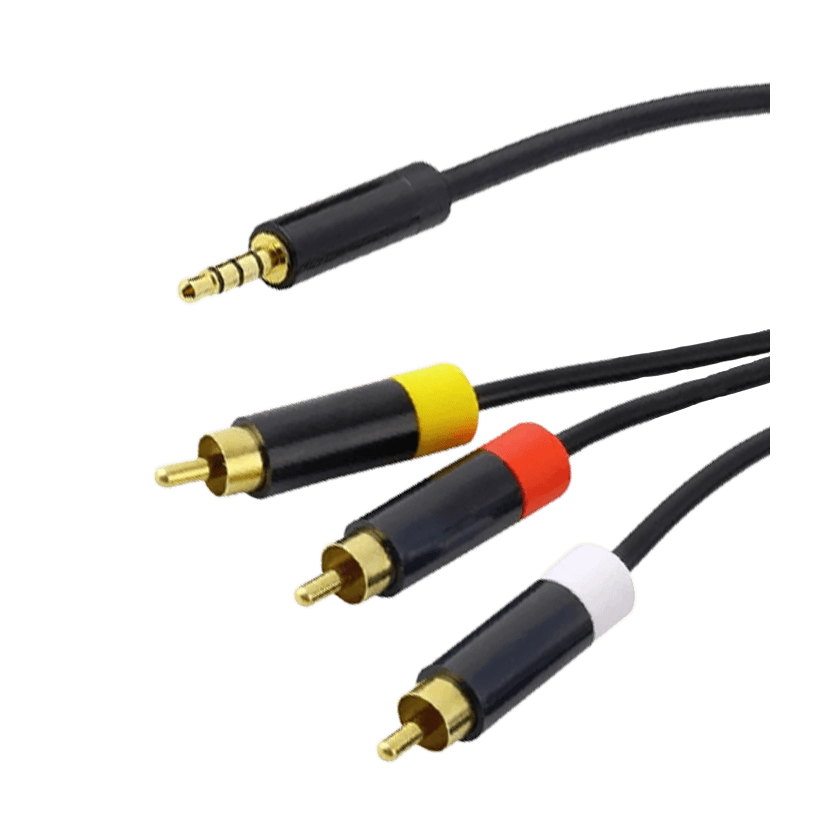 Кабель Microsoft Xbox 360 E 3RCA - AV Multi Out Black 1.7m Б/У - Retromagaz