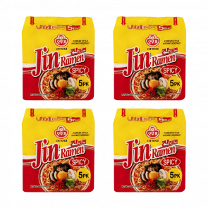Набор Лапша Ottogi 20шт Jin Ramen Spicy Овощи Говядина Острая 120g Набор Лапша Ottogi 20шт Jin Ramen Spicy Овощи Говядина Острая 120g - Retromagaz
