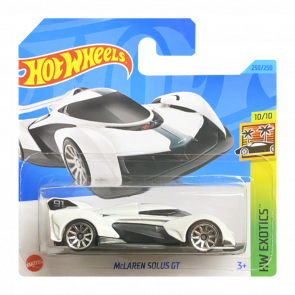 Машинка Базовая Hot Wheels McLaren Solus GT Exotics 1:64 HKG70 White