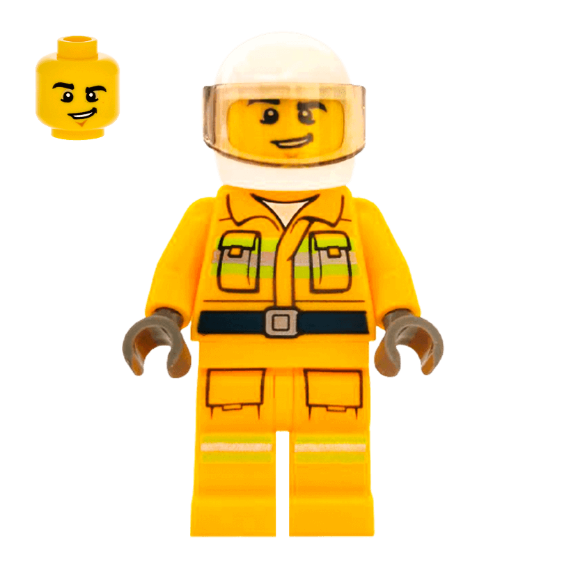 Фигурка Lego Fire 973pb3384 Reflective Stripes City cty1114 Б/У - Retromagaz