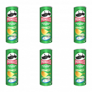 Набор Чипсы 1шт 6шт Pringles Sour Cream & Onion 165g 5053990127740
