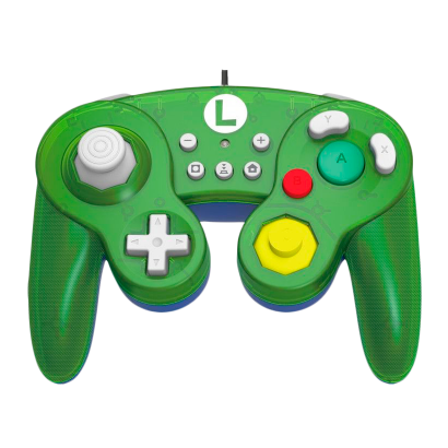 Геймпад Дротовий Nintendo Switch Battle Pad Luigi NSW-136U Green 3m Новий - Retromagaz