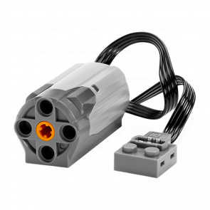 Електрика Lego Мотор 9V 58120c01 4506083 4581862 6012286 6073376 6151440 Light Bluish Grey Б/У - Retromagaz