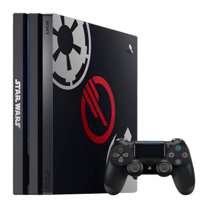 Консоль Sony PlayStation 4 Pro CUH-70-71xx Star Wars Battlefront II Limited Edition 1TB Black Black Геймпад Б/У - Retromagaz