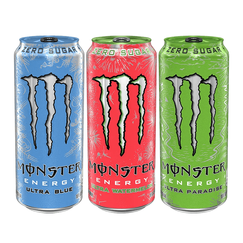 Набір RGB (Напій Енергетичний Monster Energy Ultra Paradise + Ultra Blue + Watermelon) - Retromagaz