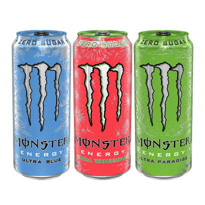 Набор RGB (Напиток Энергетический Monster Energy Ultra Paradise + Ultra Blue + Watermelon) - Retromagaz