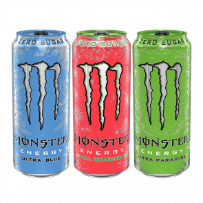 Набор RGB (Напиток Энергетический Monster Energy Ultra Paradise + Ultra Blue + Watermelon) Набор RGB (Напиток Энергетический Monster Energy Ultra Paradise + Ultra Blue + Watermelon) - Retromagaz