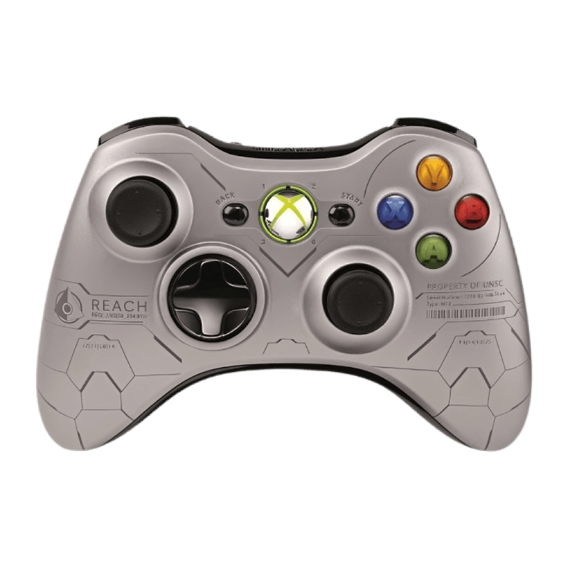 Геймпад Бездротовий Microsoft Xbox 360 Halo Reach Limited Edition Silver Б/У - Retromagaz