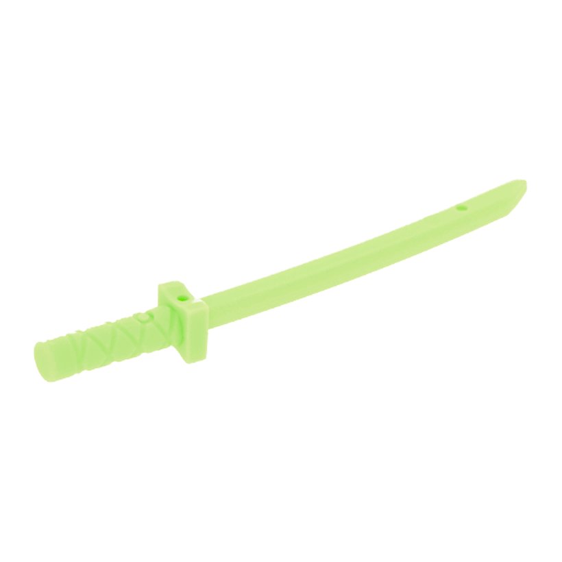 Зброя 10шт Lego Меч Shamshir Katana 21459 6116600 6288255 Yellowish Green Б/У - Retromagaz