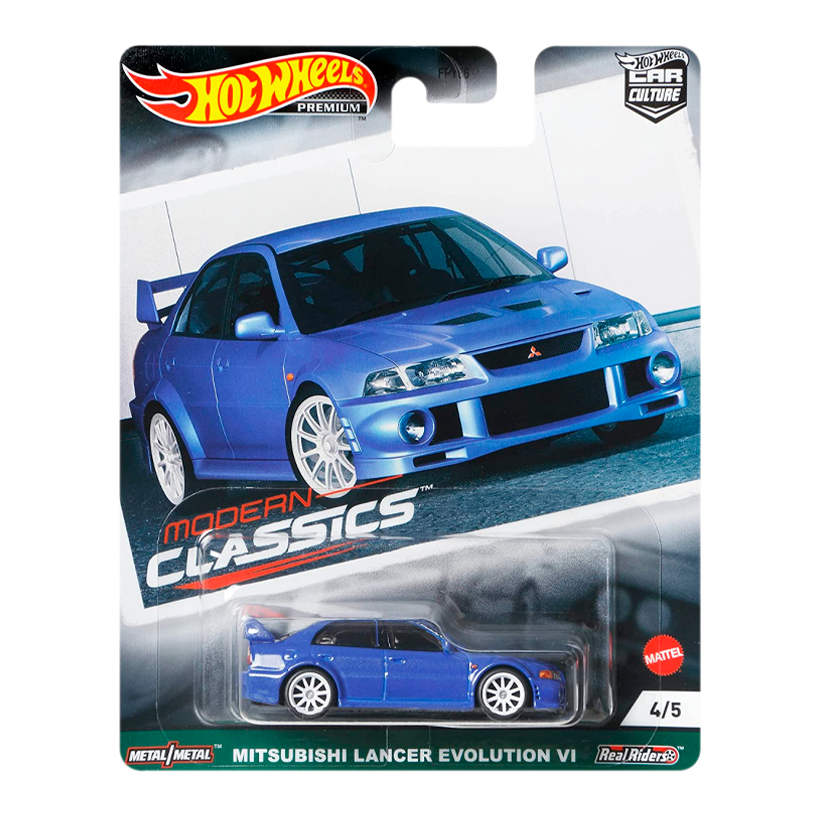 Машинка Premium Hot Wheels Mitsubishi Mitsubishi Lancer Evolution VI Modern Classics 1:64 GRJ89 Blue - Retromagaz