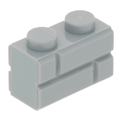Кубик Lego with Masonry Profile Модифікована 1 x 2 98283 6000066 Light Bluish Grey 20шт Б/У - Retromagaz