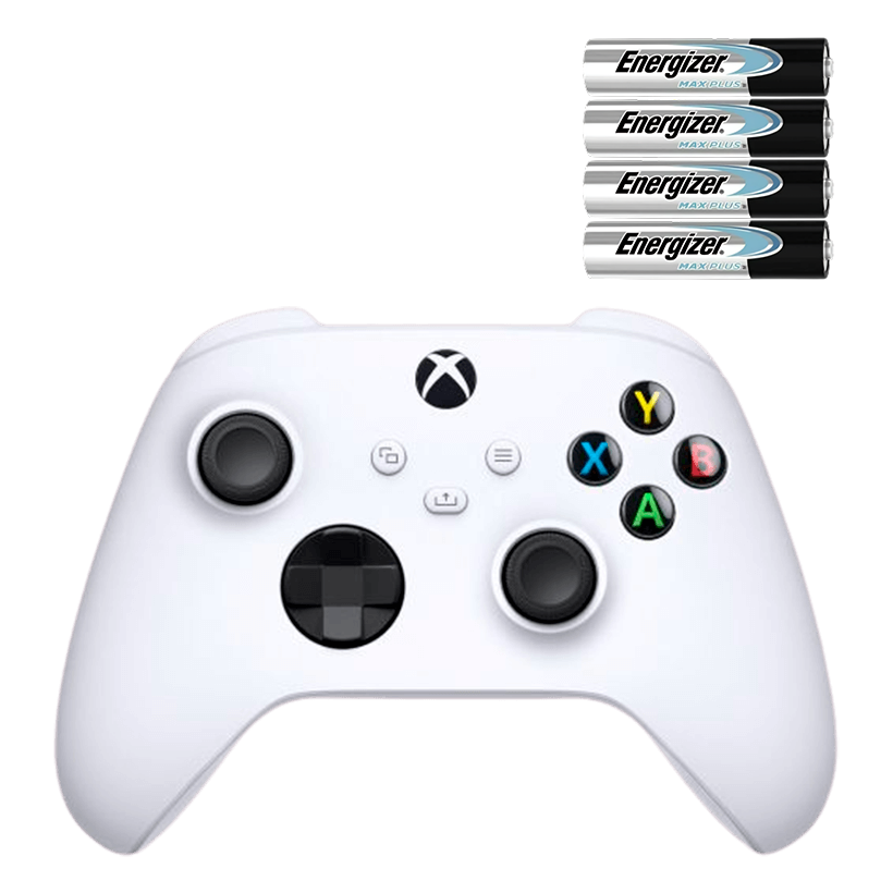 Набір Геймпад Бездротовий Microsoft Xbox Series Robot White Б/У  + Батарейка Energizer Max Plus - Retromagaz
