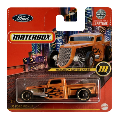 Машинка Большой Город Matchbox 1935 Ford Pick-Up Chase Showroom 1:64 HVP26 Orange - Retromagaz