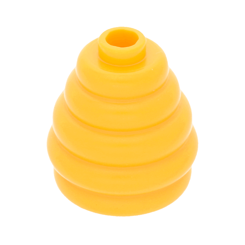 Їжа 2шт Lego Cone 2 x 2 x 1 2/3 with Stacked Rings Beehive Cotton Candy 35574 6207256 Bright Light Orange Б/У - Retromagaz