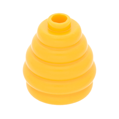 Еда Lego Cone 2 x 2 x 1 2/3 with Stacked Rings Beehive Cotton Candy 35574 6207256 Bright Light Orange Б/У - Retromagaz