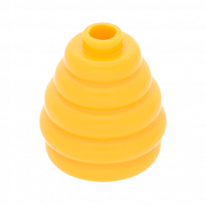 Еда Lego Cone 2 x 2 x 1 2/3 with Stacked Rings Beehive Cotton Candy 35574 6207256 Bright Light Orange Б/У