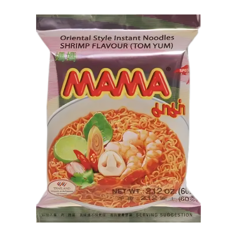 Локшина Mama Том Ям Оригінальна Гостра 60g - Retromagaz