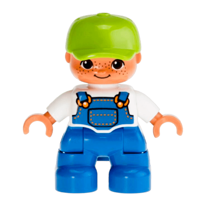 Фигурка Lego Blue Legs White Top Duplo Boy 47205pb025a 1 Б/У - Retromagaz