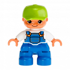 Фигурка Lego Blue Legs White Top Duplo Boy 47205pb025a 1 Б/У