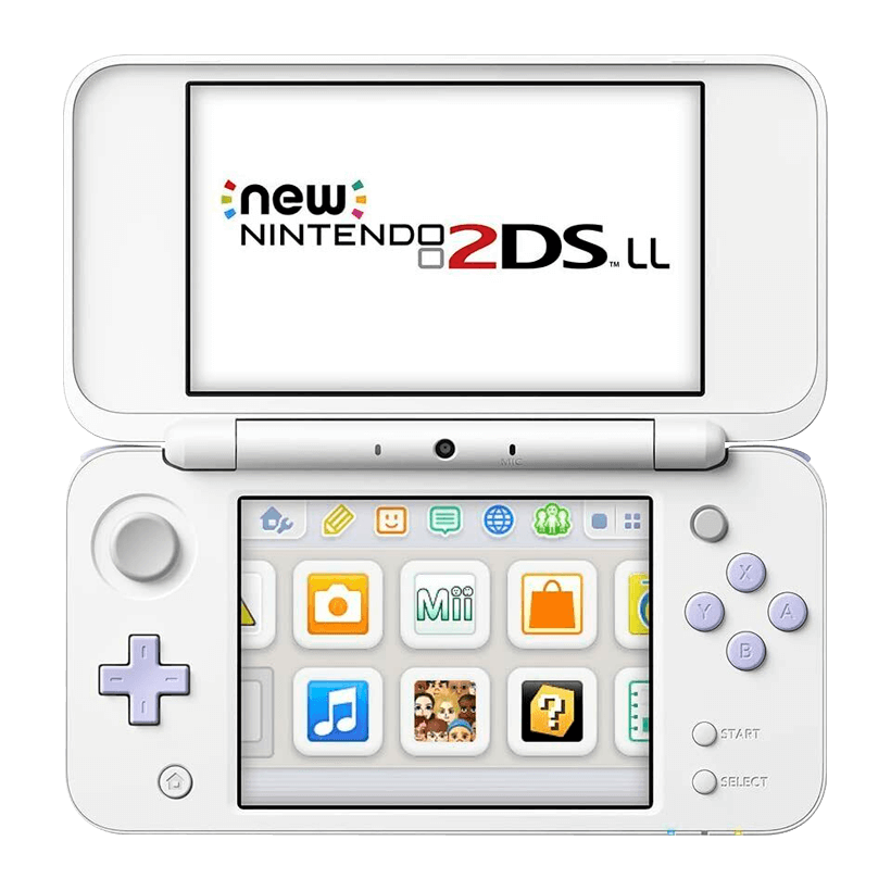 Консоль Nintendo 2DS XL New Модифікована 32GB White Purple + 10 Вбудованих Ігор Б/У - Retromagaz
