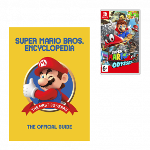 Набор Артбук Super Mario Encyclopedia: The Official Guide to the First 30 Years Nintendo Новый  + Игра Switch Super Mario Odyssey Русские Субтитры